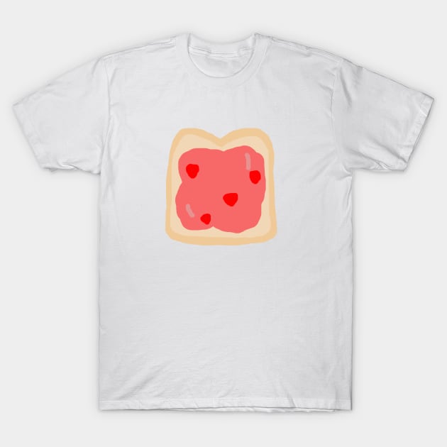 Strawberry Jam Toast T-Shirt by artoftilly